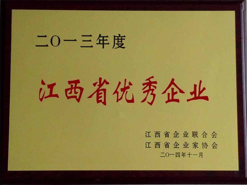 2013年江西省優(yōu)秀企業(yè)